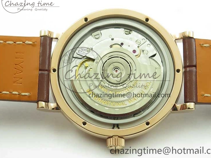 MIROTIME 0429 Portofino 37mm RG V7F 1:1 Best Edition Gray Dial on Deep Brown Leather Strap A SunProtective 7090